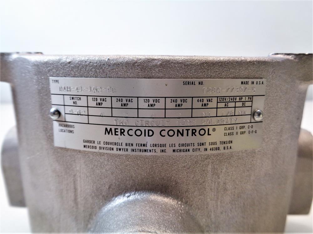 Mercoid Control Pressure Switch DAH-41-152-9E